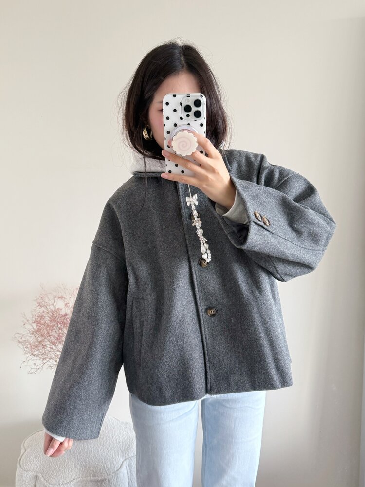 Libby Short Trenchcoat / Grey