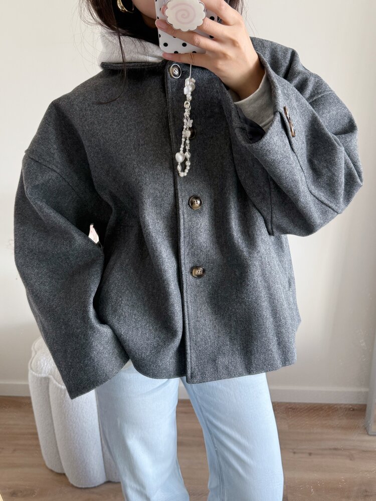 Libby Short Trenchcoat / Grey