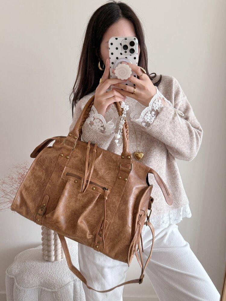 Florianne City Studs Bag / Camel