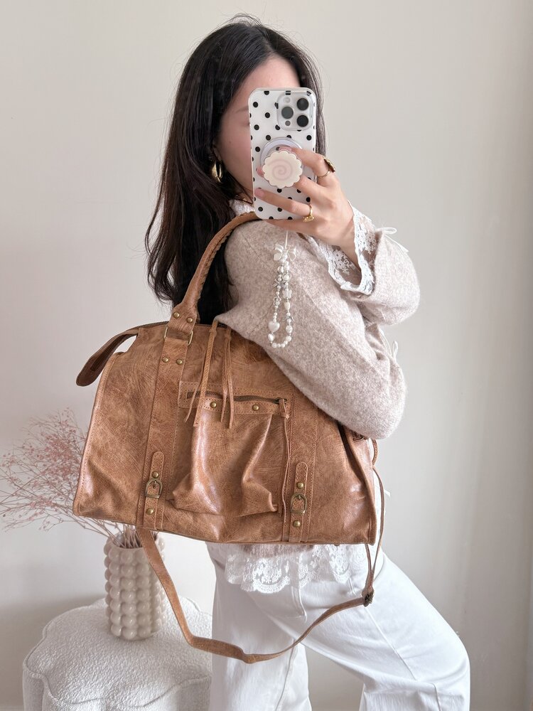 Florianne City Studs Bag / Camel