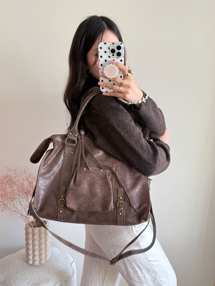 Florianne City Studs Bag / Brown