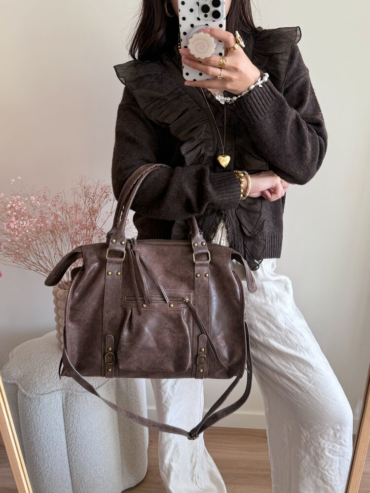 Florianne City Studs Bag / Brown