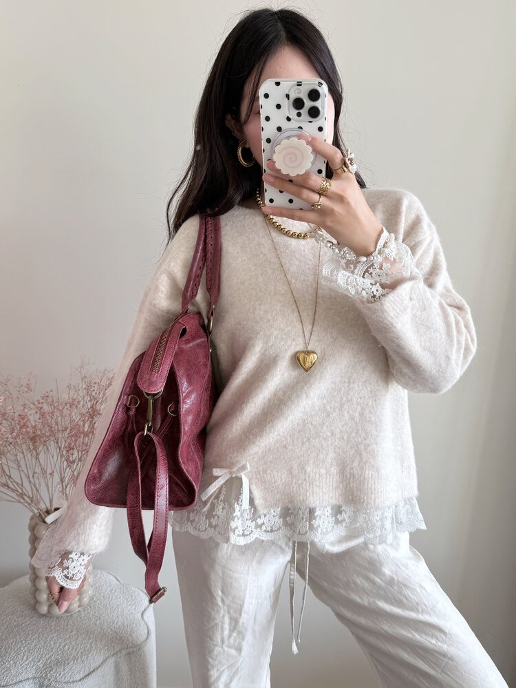 Florianne City Studs Bag / Bordeaux Red