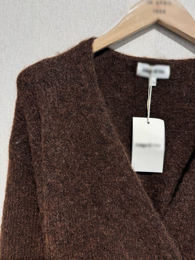Freja Wrap Cardigan / Brown