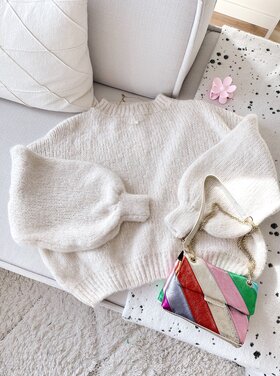 Caro Oversized Knit Sweater / Off White