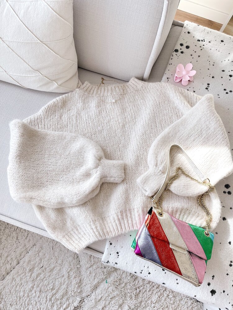 Caro Oversized Knit Sweater / Off White