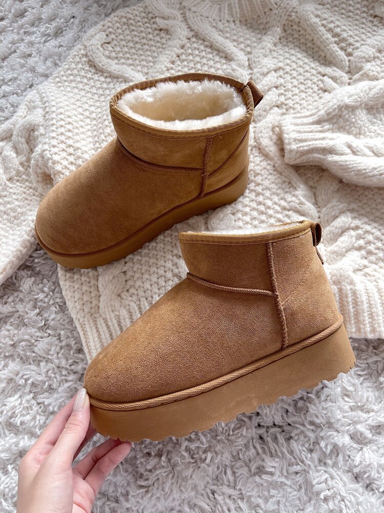 Yula Comfy Uggie Boots / Camel