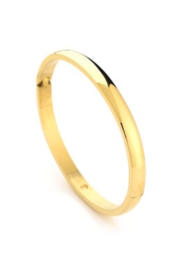 Gold Basic Bangle Bracelet