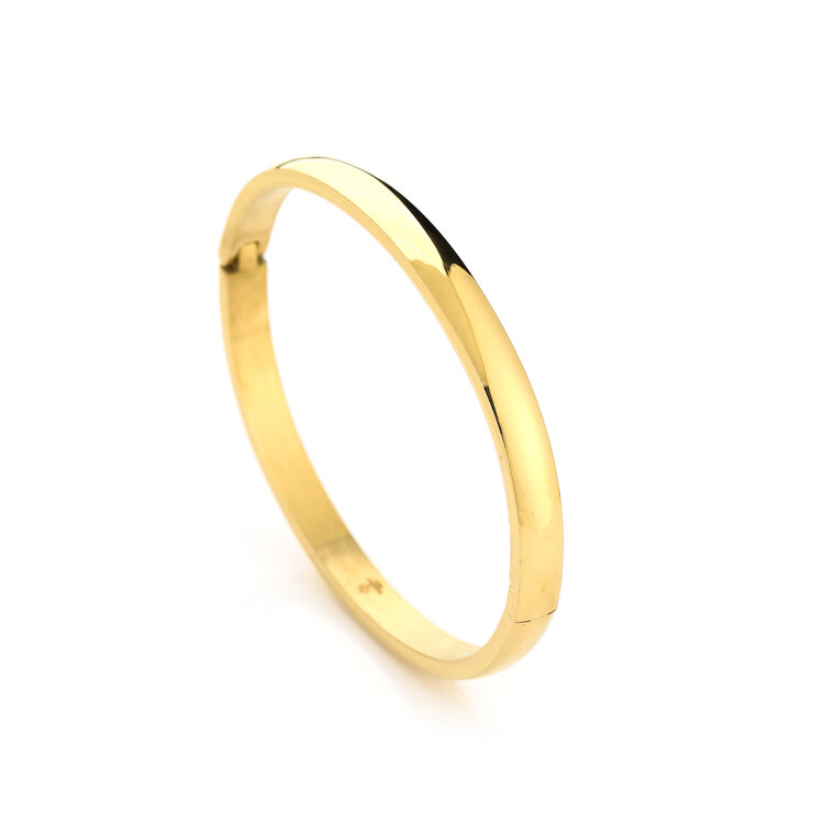 Gold Basic Bangle Bracelet