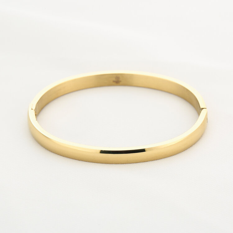 Gold Basic Bangle Bracelet
