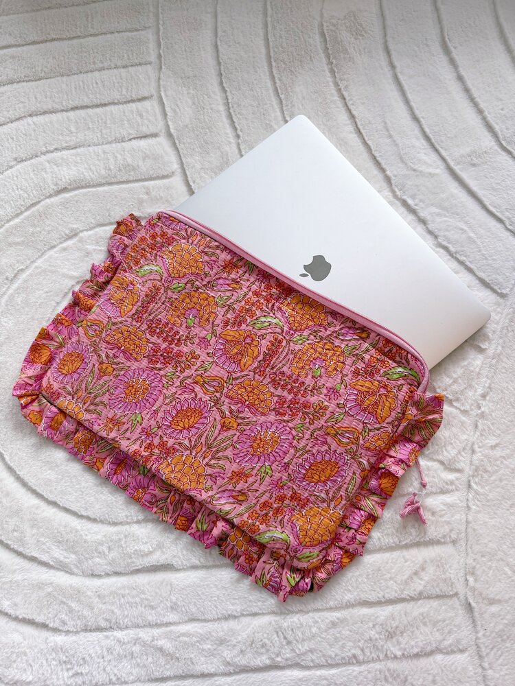 Bali Floral Laptop Pouch (16 inch)