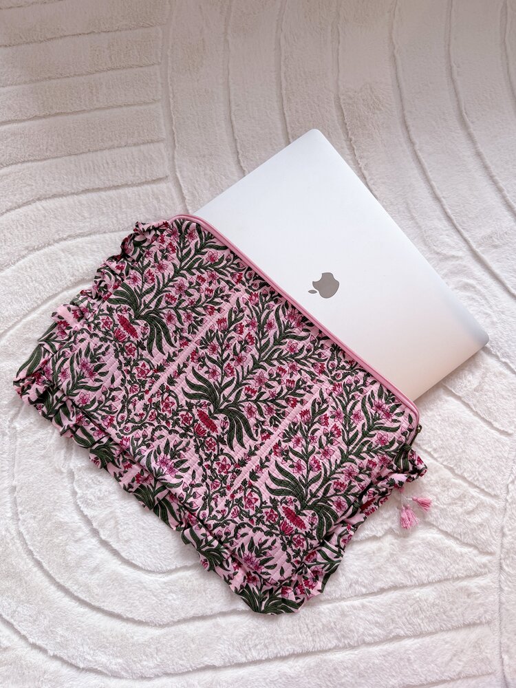 Bali Floral Laptop Pouch (16 inch)