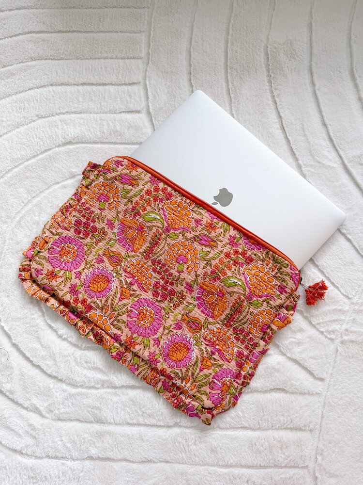 Bali Floral Laptop Pouch (16 inch)