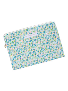 Belin Flower Laptop Pouch / Blue