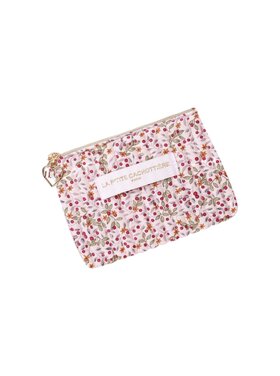 Ava Small Flower Wallet Pouch / Light Pink