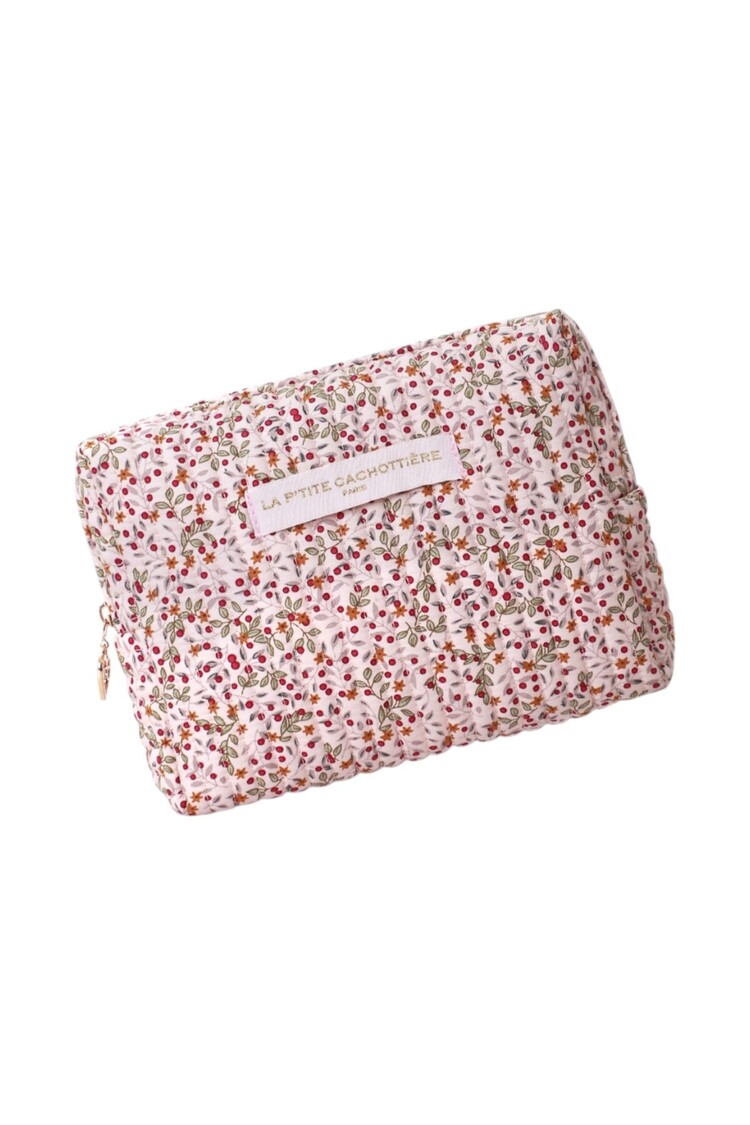 Marly Flower Toiletry Bag / Light Pink (Medium)