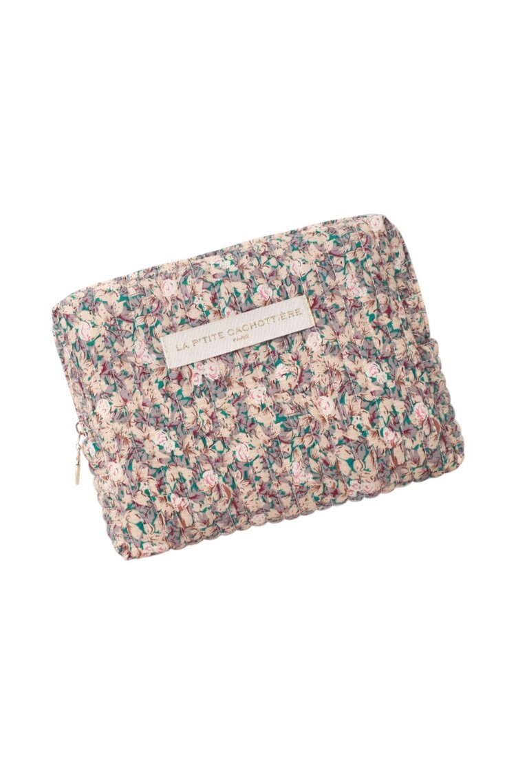 Marly Flower Toiletry Bag / Ecru (Medium)