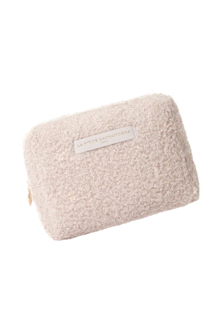 Marly Teddy Toiletry Bag / Ecru (Medium)