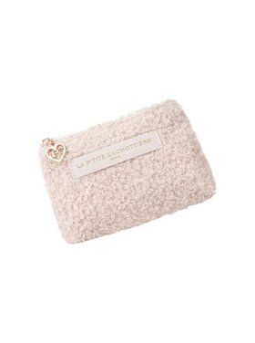 Ava Small Teddy Wallet Pouch / Ecru