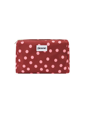Ella Polkadot Toiletry Bag / Red