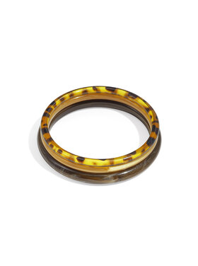 Acrylic Bangle Set / Brown