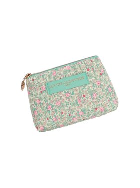 Ava Small Flower Wallet Pouch / Green
