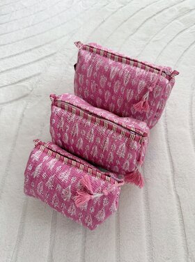 Bali Flower Pouch / Pink