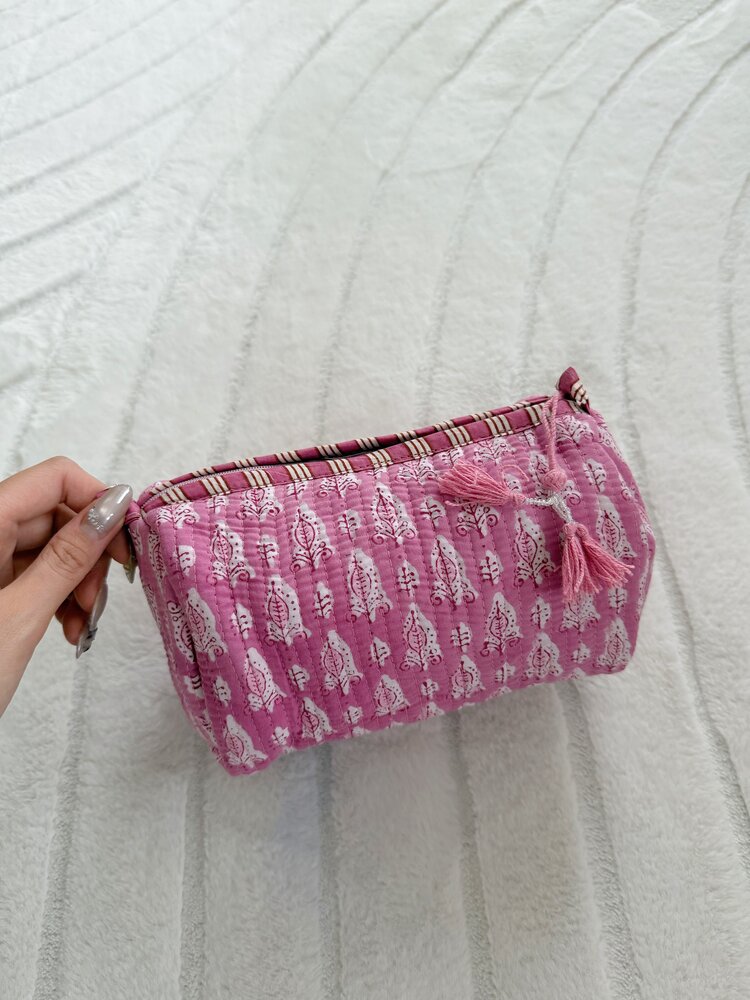 Bali Flower Pouch / Pink