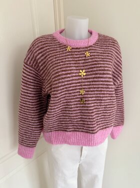 Lilian Striped Sweater / Pink & Brown