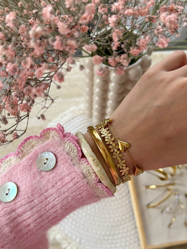 Gold Basic Bangle Bracelet