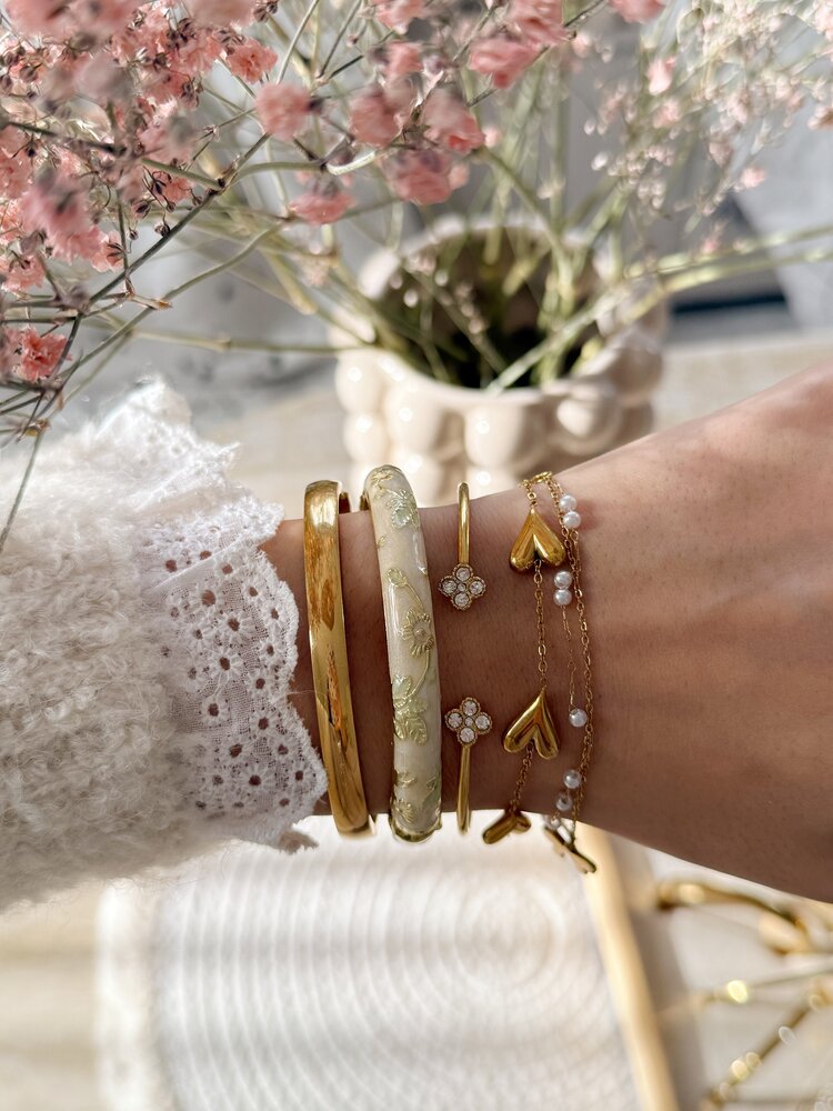 Gold Basic Bangle Bracelet