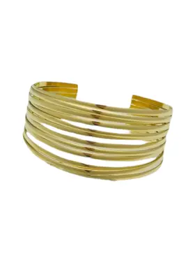 Gold Classic Wire Bangle Bracelet