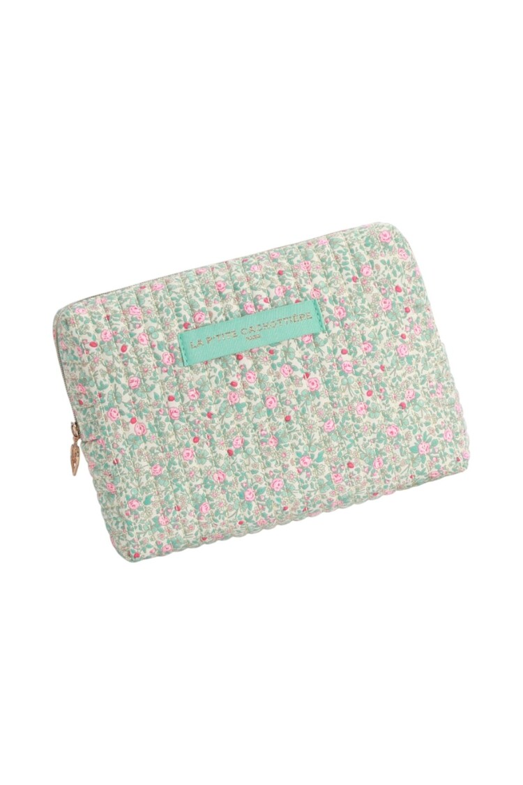 Marly Flower Toiletry Bag / Light Green (Medium)