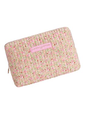 Marly Flower Toiletry Bag / Light Pink & Green (Large)