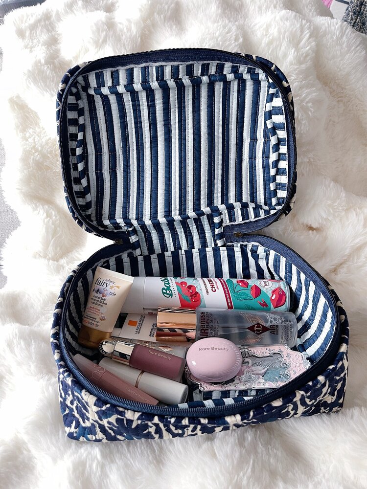 Malini Flower Toiletry Bag / Orange