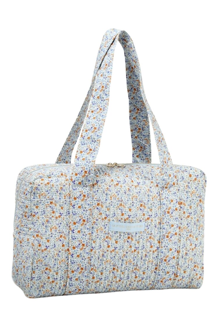Acacia Flower Travel Bag / Light Blue