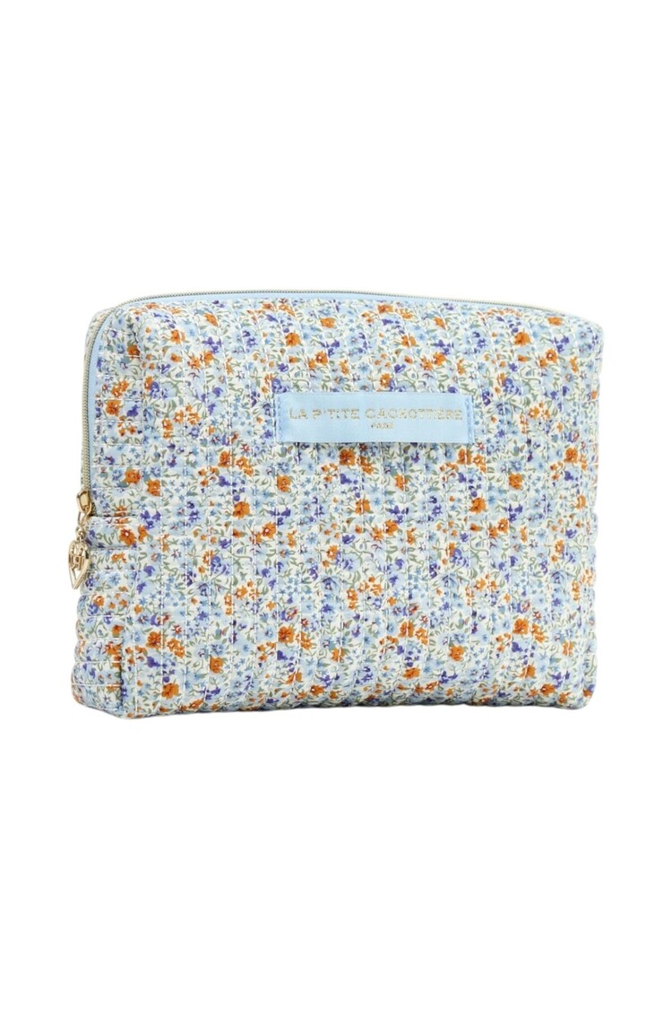 Marly Flower Toiletry Bag / Light Blue (Medium)
