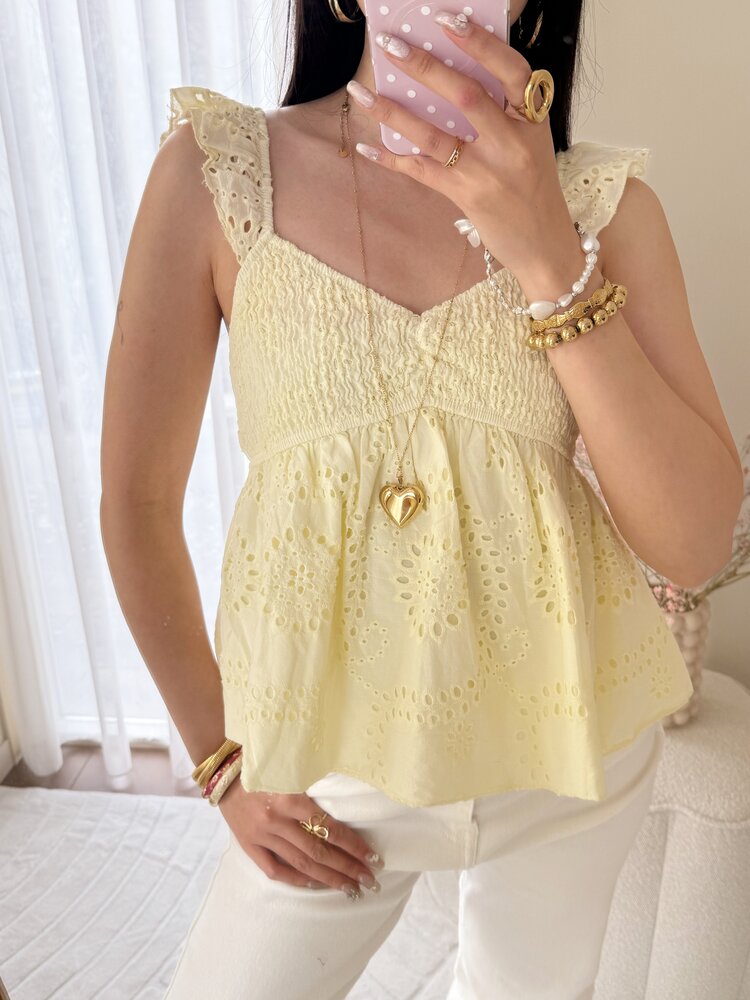 Yumi Babydoll Top / Yellow