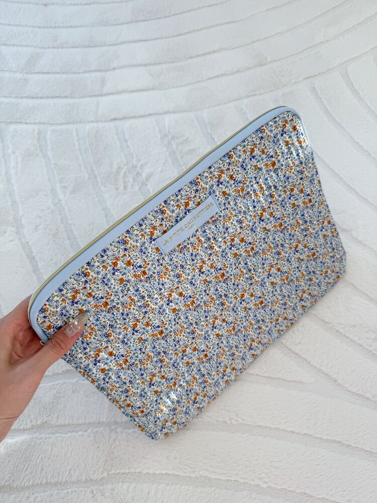 Belin Flower Laptop Sleeve / Light Blue (14 inch)