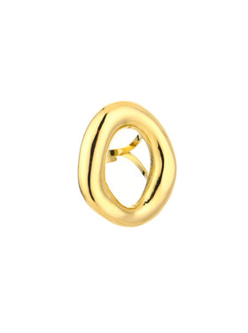 Gold Statement Circle Scandi Ring