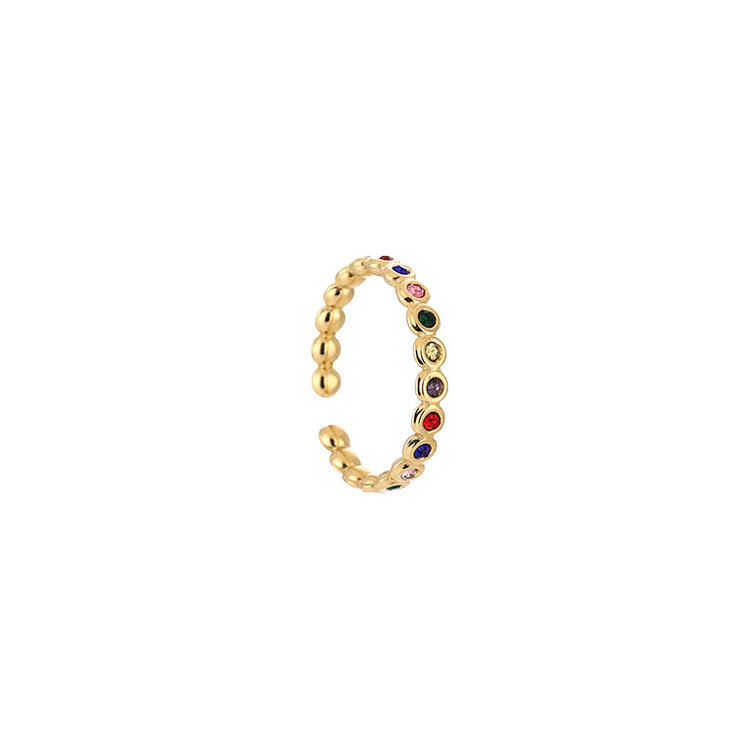 Gold Rainbow Crystal Ring