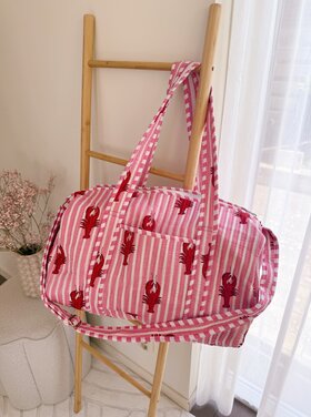 Yasmina Lobster Travel Bag / Pink