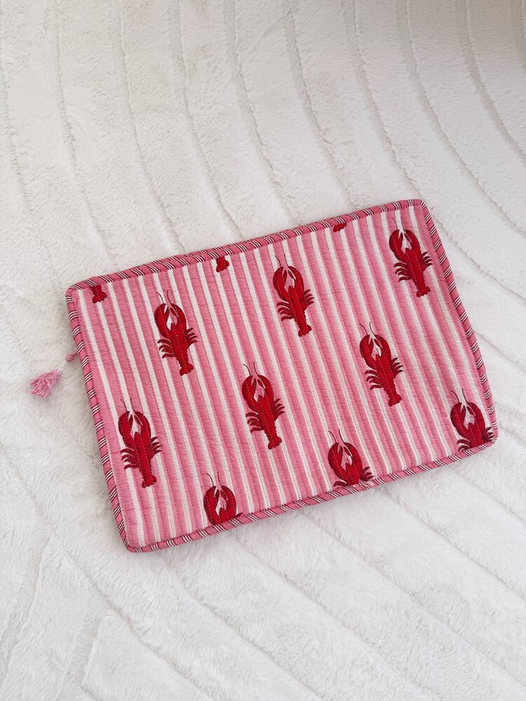 Evia Lobster Laptop Pouch / Pink (16 inch)