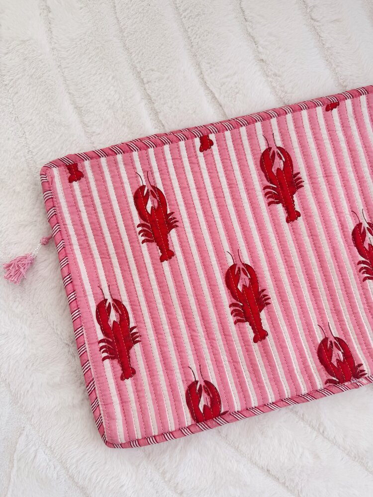 Evia Lobster Laptop Pouch / Pink (16 inch)