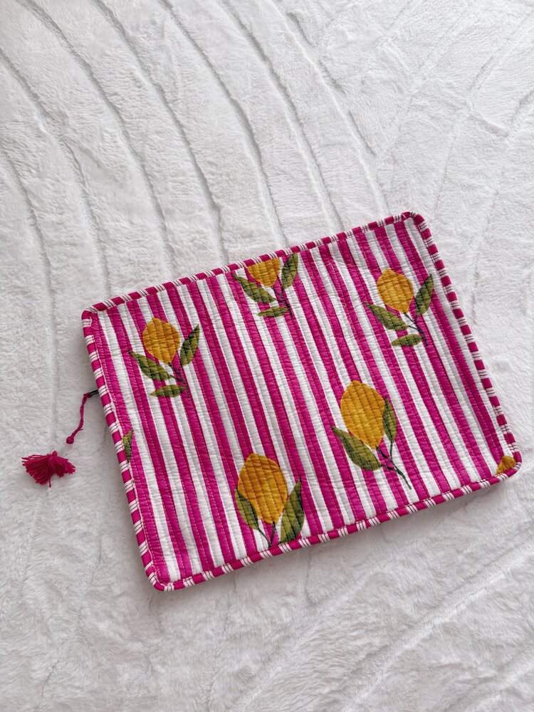 Evia Lemon Laptop Pouch / Pink (16 inch)