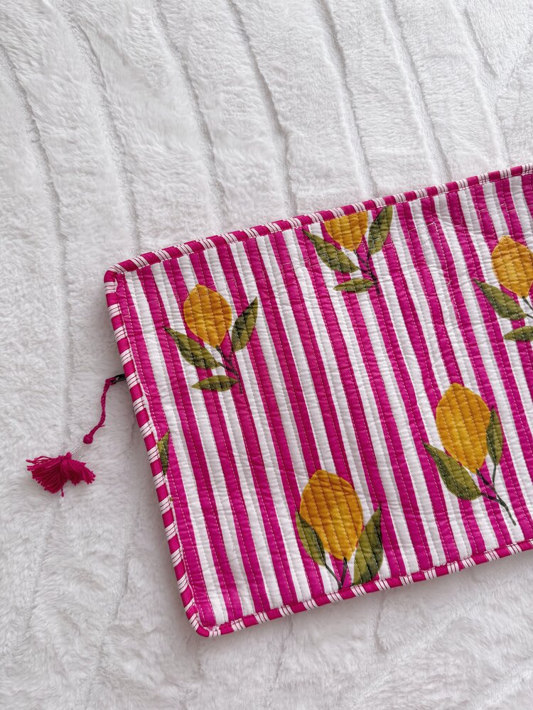 Evia Lemon Laptop Pouch / Pink (16 inch)