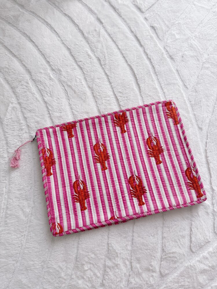Evia Lobster Laptop Pouch / Hot Pink (16 inch)