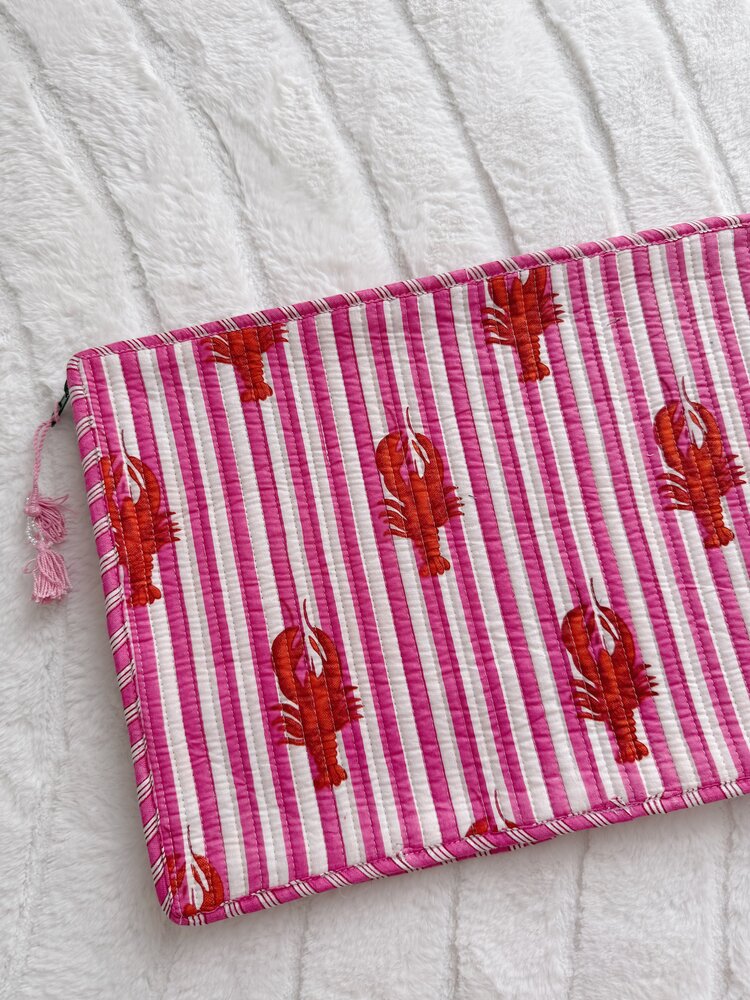 Evia Lobster Laptop Pouch / Hot Pink (16 inch)