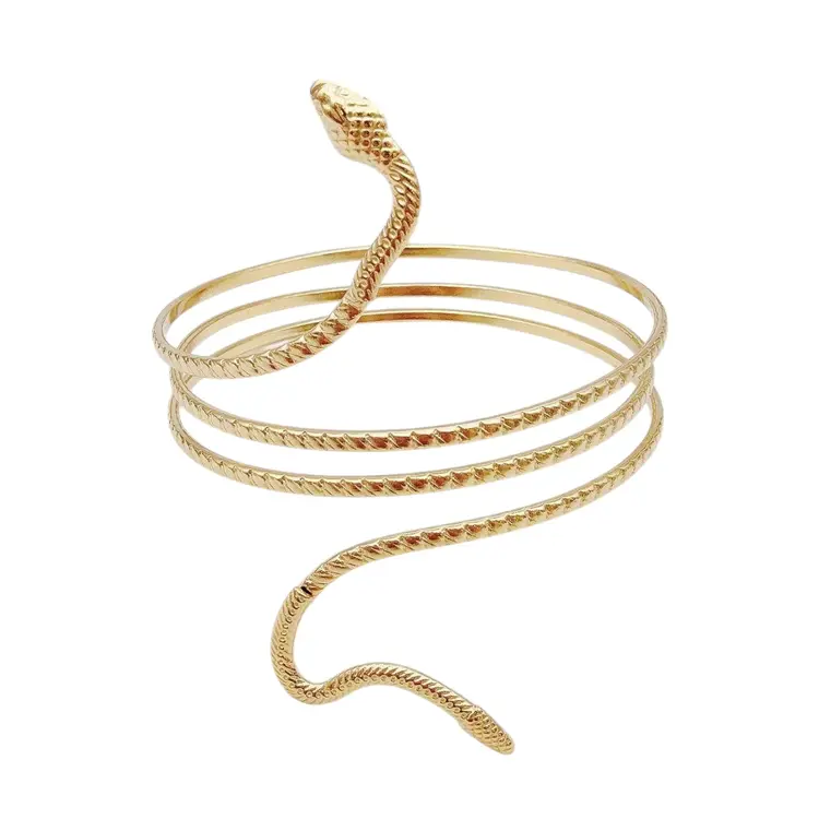 Gold Snake Above Bracelet