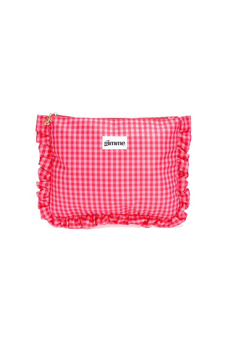 Marin Checkered Ipad Sleeve / Pink